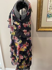 Review Australia Women&rsquo;s Size 12 Flutter Mini Dress-sleeveless-Ikat Agnes NWT