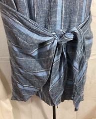 Supply & Demand Shirt Dress Linen Blend Women&rsquo;s Bottom Wrap Tie Sz Medium M