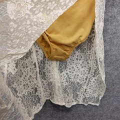 Cocktail Lace Mini Dress Women XS White Floral Pearl Beach Sexy Bustier MIA