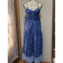 AMERICAN EAGLE Boho Tiered Button Blue Maxi Sun Dress – XS – NWT NEW