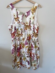 JACK BY BB DAKOTA Floral Fit & Flare Sundress Lined Sz L NEW NWT