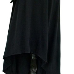 Cache Black Halter Ruched Embellished Hi Low Stretch Event Night Dress $168 NWT
