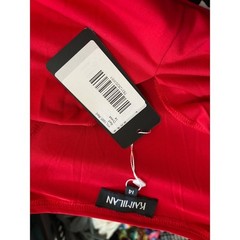 Kaimilan Red Midi Dress Size 14 V-Neck Short Sleeve Party Cocktail