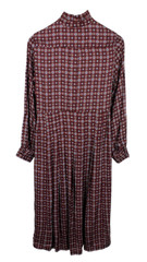 Sandro Thina Dress Womens (Eu) 38 Long Sleeve Pattern Split Midi