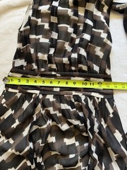 Banana Republic Women&rsquo;s Geometric Halter A-Line Knee Chiffon Dress Size 4