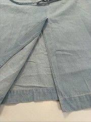 MNG Denim Long Dress Light Wash Adjustable Straps Size Small