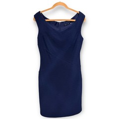 NWT GUESS Navy Asymmetrical Sheath Dress | Size 12