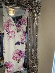 Ginger Fizz Floral Plunge Dress XS