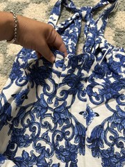 Antonio Melani NWT Women’s Size 4 Bronwyn BluePrint Twist Knot Halter Maxi Dress