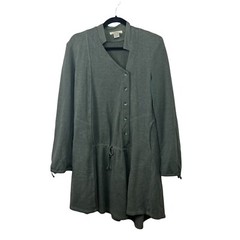 Prairie Underground Knit Tunic Dress Jacket Sz M Organic Cotton Hemp Blend