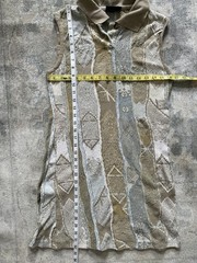Vintage COOGI Australia Sleeveless Knit Polo Dress Tunic – Earth Tones, Size L