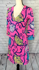NEW Lilly Pulitzer Clarke Leaves in the Breeze Tropical Terry Cotton Dress Small