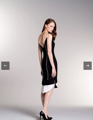 John Paul Ataker Piping Detailed Jacquard Cocktail Dress Sz 40 Luxury Designer