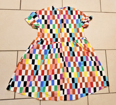 Limited Edition Target Pride Rainbow Checkered SS Oversize Skater Dress sz XS