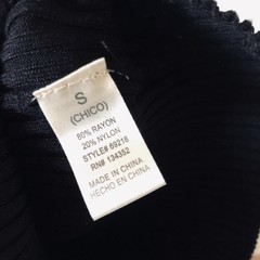 Ambiance Black Ribbed Lace-Up Bodycon Dress Size Small