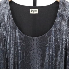 Show Me Your MuMu Demi Sequin Python Mini Dress Shift Concert Festival Large