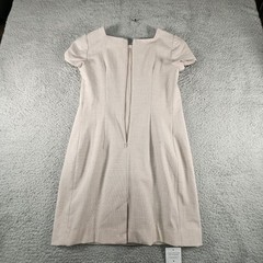 M M Lafleur The Noa Dress Size 6 Beige Shift Office Siren Career Wear Executive