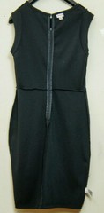 MERONA STRETCH 20%-RAYON 76-POLY CLASSIC DRESS ZIP BACK UNLINED SZ SMALL NEW