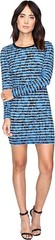 Nicole Miller Women&rsquo;s 241030 Mercedes Marble Transparency Dress Size 12