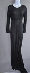 Women&rsquo;s Maxi Dress Stretch Knit Bodycon Small, Black
