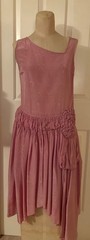 1920-1930 silk satin dusty rose afternoon dress
