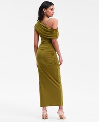RACHEL Rachel Roy Women&rsquo;s Asymmetrical Drape Beaded Strap Midi Dress Size M