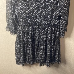 Mi Ami Francesca’s Pattern Dress Boho-Chic Cowgirl Prairie Ruffle Women’s Large