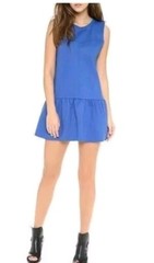PJK Patterson J Kincaid Sleeveless Dropwaist Dress Blue Size Small NWT $188