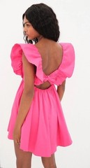 For Love And Lemons Clementine Mini Dress Womens Medium Pink Coquette Girl Party