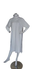LULULEMON LA FUNNEL NECK OPAQUE WHITE T SHIRT DRESS SIZE 6