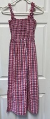 Waverly Grey Womens Cami Dress Pink Plaid Size Small
