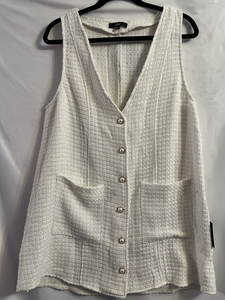 Lulus Tweed Dress Parisian, Vintage Style Classic, Preppy Chic L