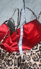Mori Lee Cheetah With Red Underlay And Long Train Evening/Formal Dress Size 14