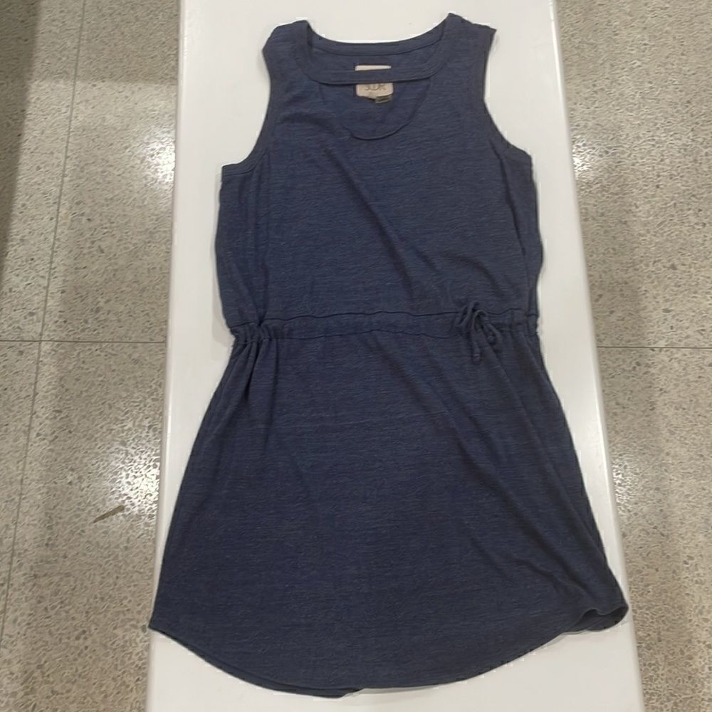 CHASER blue Roxy cutout neck drawstring waist sleeveless dress M
