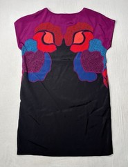 Diane Von Furstenberg Harriet Tunic Dress-Rose Gate Cerise-Womens Size Medium