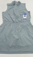 Elle Sport Women’s Sleeveless 1/2 Zip Inner Shorts Active Dress, Blue, Size L