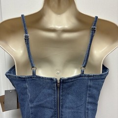 Sleeveless Mini Denim Dress Adjustable Strap in med or dark wash Rue21 NEW
