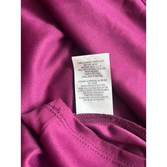 Rewind Swiss Dot Mini Dress Womens Large Plum Purple Wrap Front Flutter Sleeve