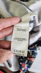 Erdem Black/Multi-color Floral Print Sleeveless Dress Size UK 12/US 8