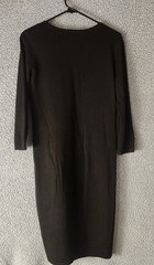 AB Studio Black & Beige Patterned Sweater Dress Women’s Size M