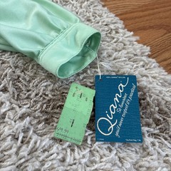 Vintage Schrader Sport New York Mint Green Shirt Dress Size 12 NWT