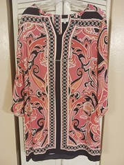 CROWN & IVY, MULTI-COLOR, LONG SLEEVE, LADIES DRESS, SIZE 12