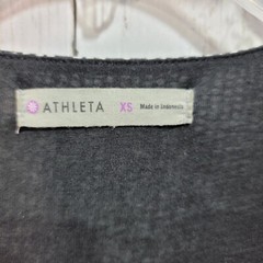 Athleta Black White Micro Dot Wrap It Up Faux Wrap Dress Women Size XS Comfort