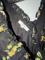 Maurice’s Black And Yellow Floral Sleeveless Dress Size XL