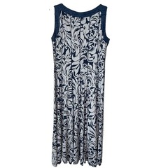 Perceptions Floral Print Shift Midi Dress A-Line Flare Knit Sleeveless Size M