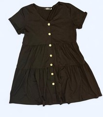 Aifer Little Black Dress! Size medium With Gold Color Buttons – Babydoll Style