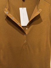 French Connection Ladies Earth Clay Solid Mead Jersey Button Front Dress