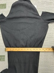 Reiss Midi Sweater Dress Womens Medium Black Stretch Tailored Knit Ribbed New