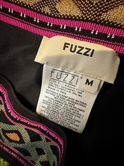 Fuzzi Medium Women Black Floral Print Sleeveless Tulle Midi Dress Fit Flare K4-1