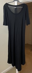 Stylemint Dress Artsy Black Supima Cotton Sundress Modern Bohemian Women&rsquo;s XL